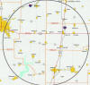 25 mile radius map